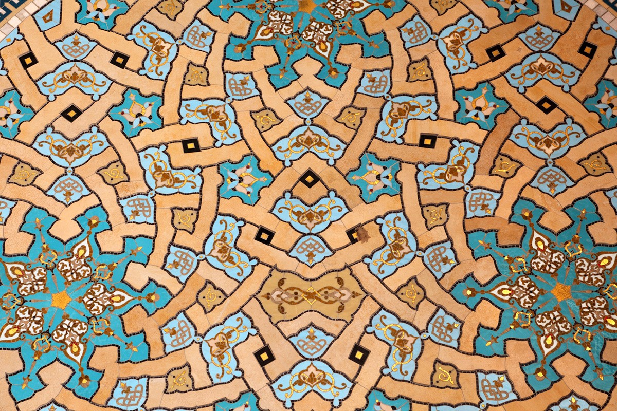Mosaic in Sultan Qaboos Grand Mosque