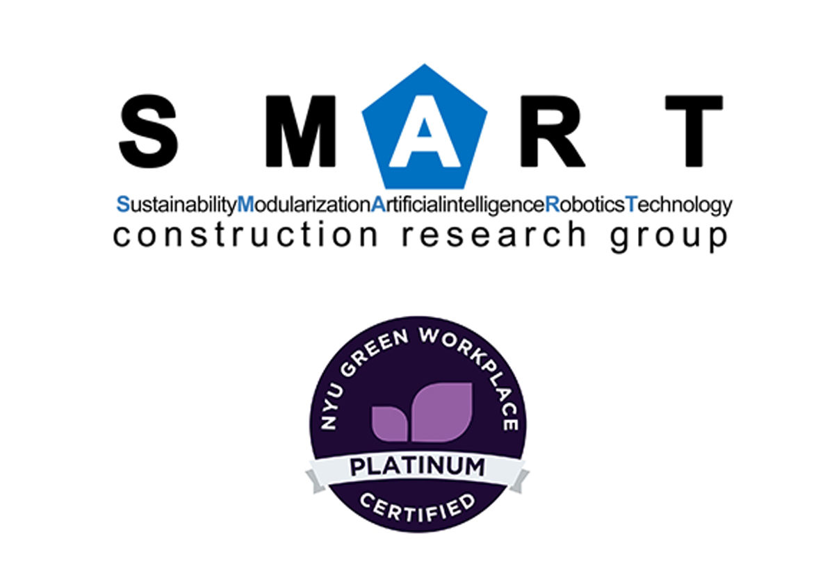  The S.M.A.R.T. Construction Research Group is now officially Green Workplace Certified by the NYU Office of Sustainability