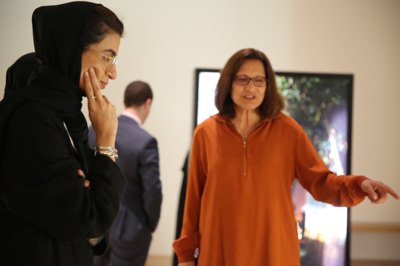 Her Excellency Noura Al Kaabi tours NYU Abu Dhabi’s performing and visual art spaces