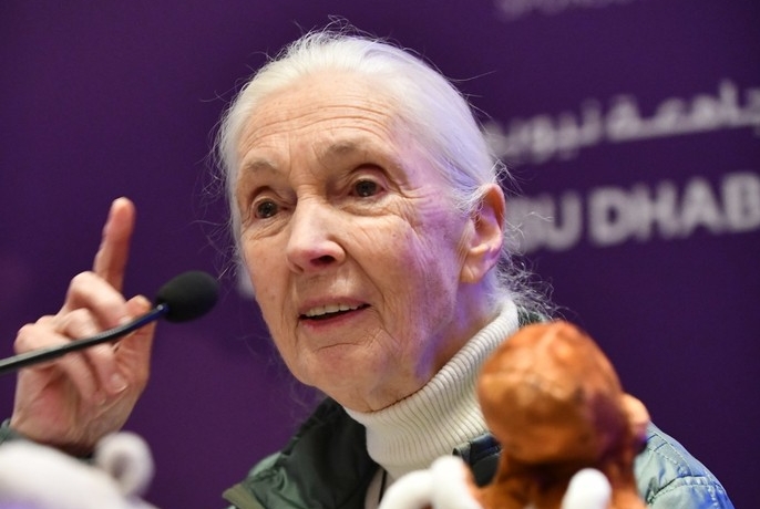 Dr. Jane Goodall at the sixth Roots & Shoots Award Ceremony