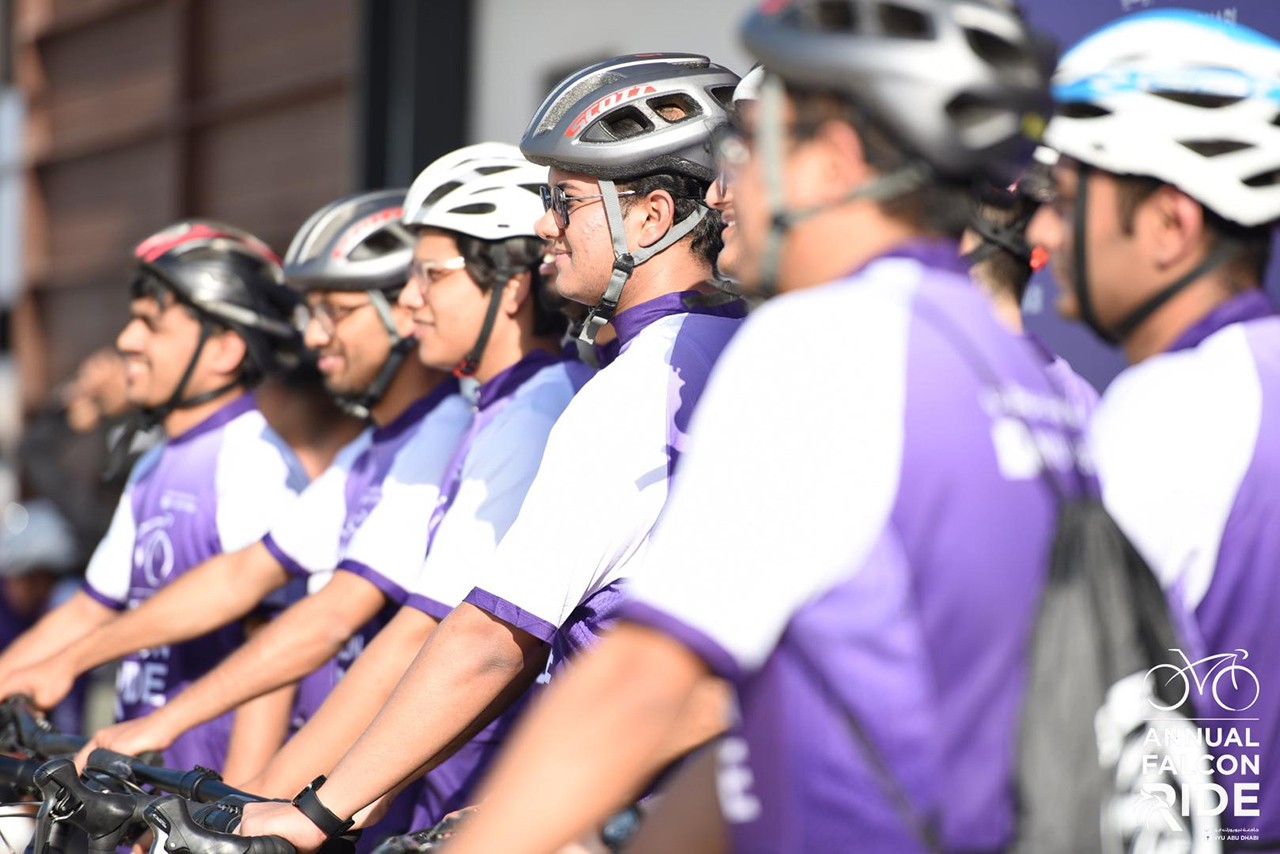 NYU Abu Dhabi’s Annual Falcon Ride Welcomes Over 300 Riders in its Second Year 