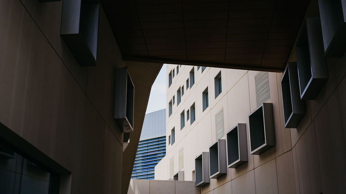 A view of NYUAD's Saadiyat Campus.