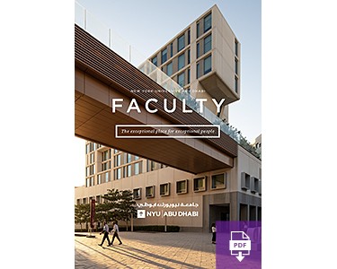 NYU Abu Dhabi Faculty Magazine