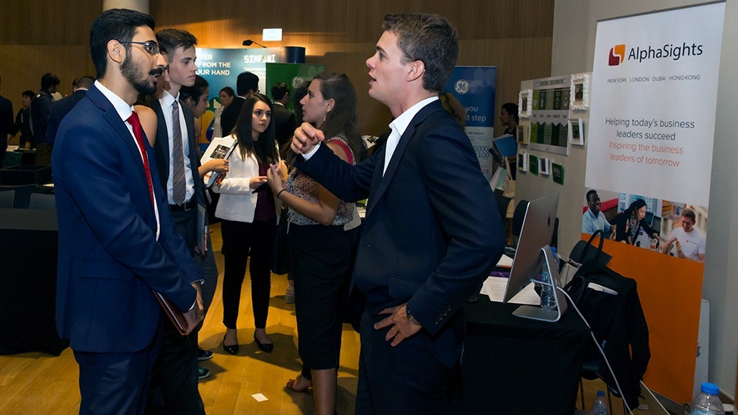 Students participate in the Opportunities Fair held on campus by the Career Development Center in September 2016.