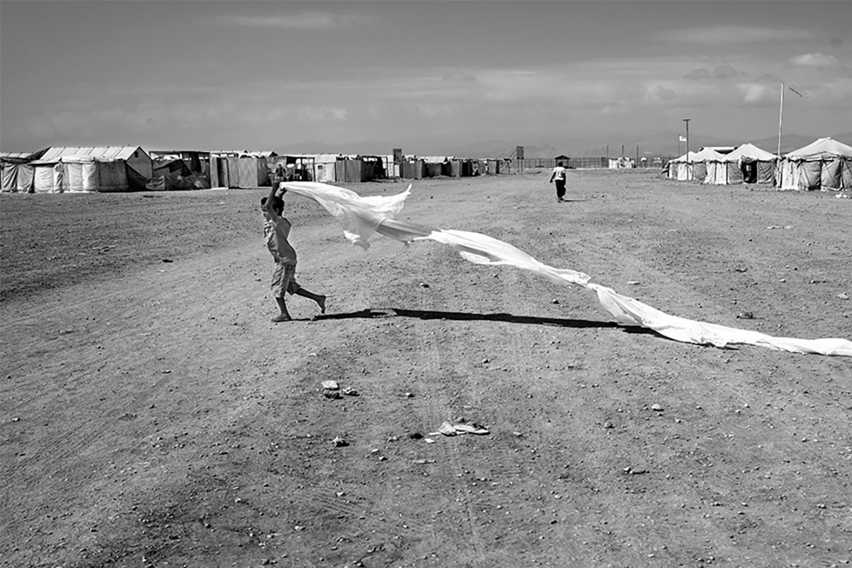 A child plays at the Markazi refugee camp in Djibouti. Nadia Benchallal