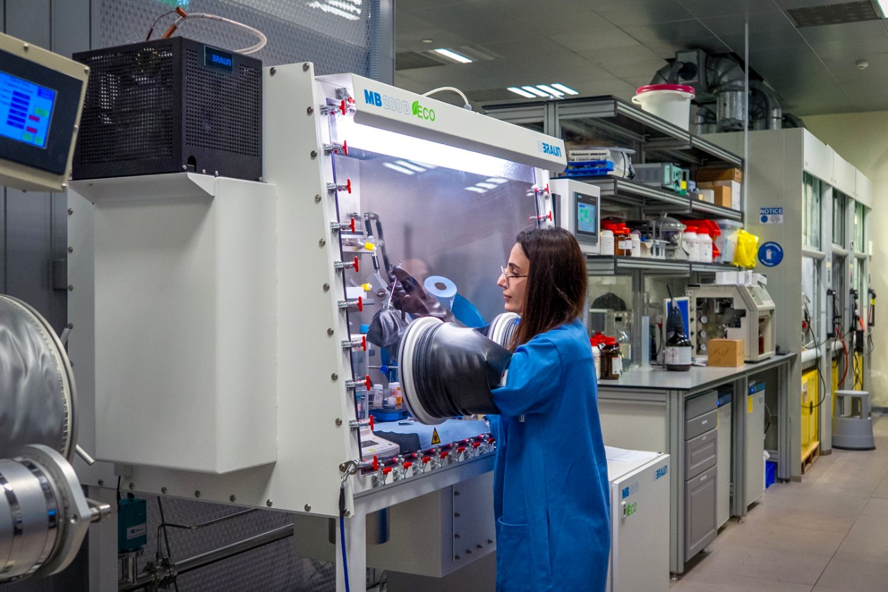 Lab technician at work