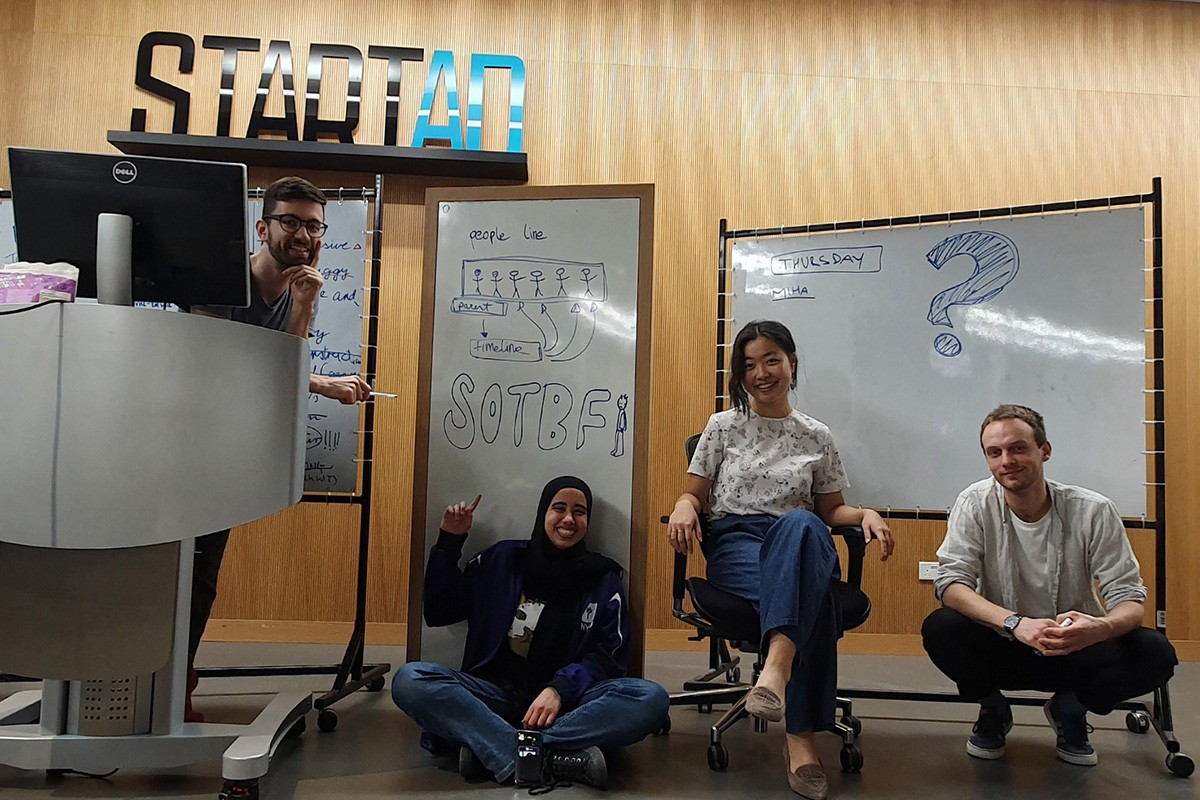 Gabor Csapo, Class of 2018, Miha Klasnic, Class of 2018, Jihyun Kim, Class of 2018, and Alia ElKattan, Class of 2019 founded Survival of the Best Fit.