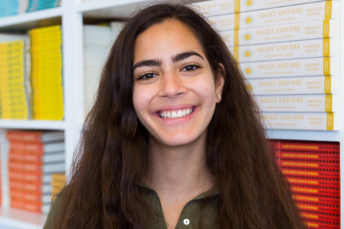 Malak Abdel Ghaffar at her summer internship at Restless Books in New York.