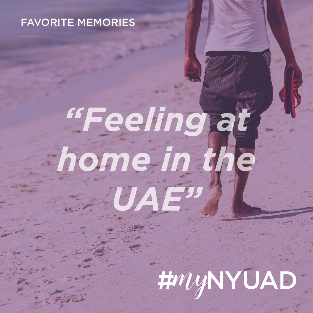 Quote: Feeling at home in the UAE. #myNYUAD