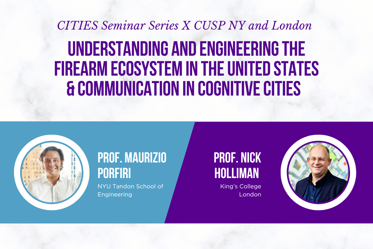 CITIES Seminar Series - Communication in Cognitive Cities, with Professor Nicolas Holliman
