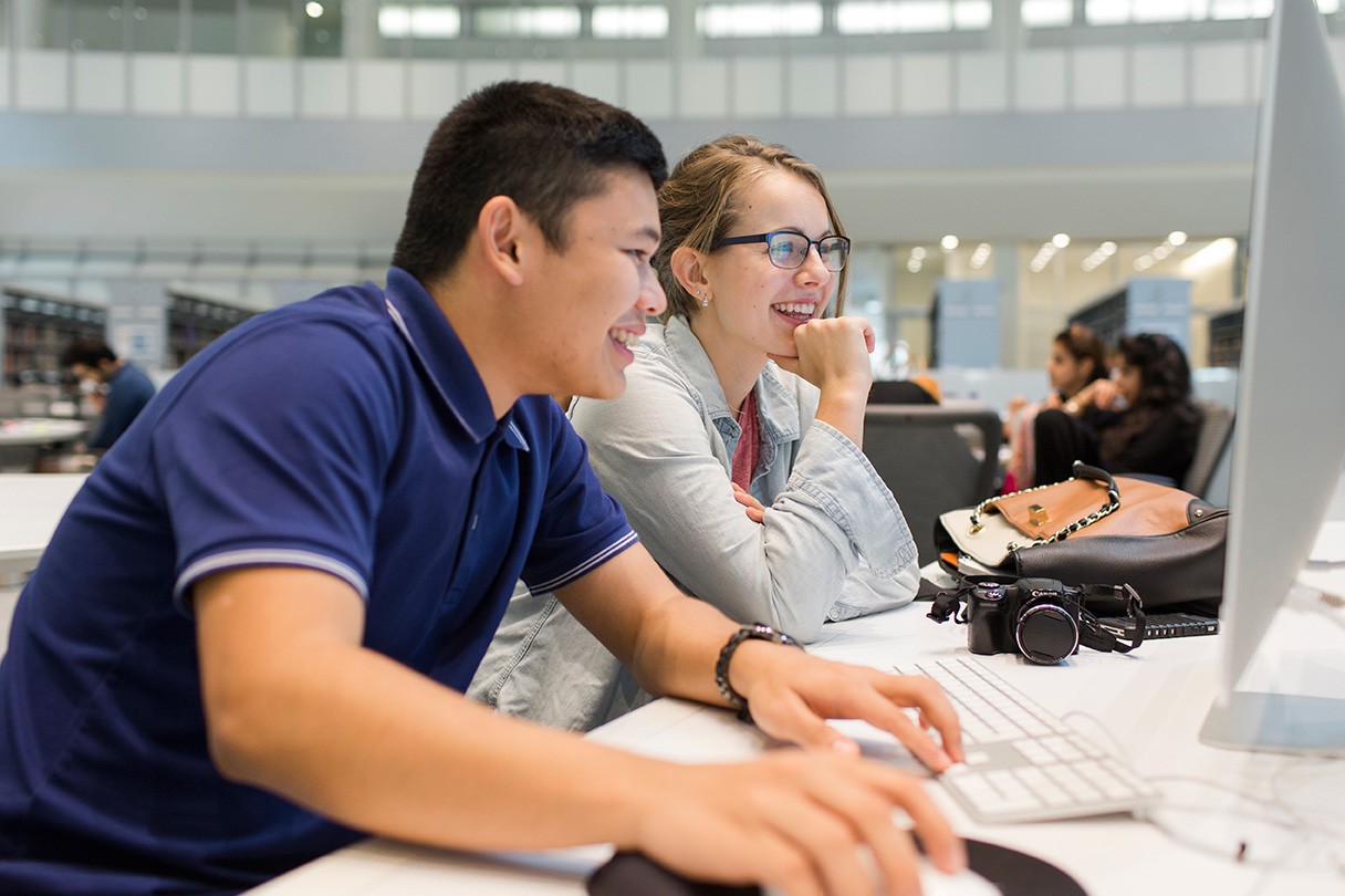 Students can get help with technical and research projects at the NYUAD Library.