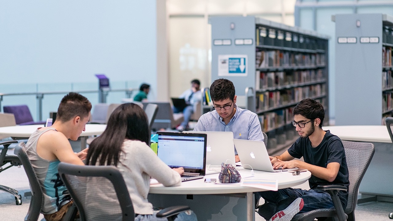 The Research Help Desk at the NYUAD Library provides assistance for students, faculty, and researchers.
