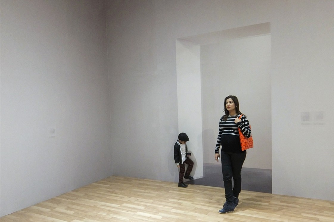 Rashid Rana's installation A Room From TATE Modern, in the inaugural exhibition at the NYU Abu Dhabi Art Gallery.