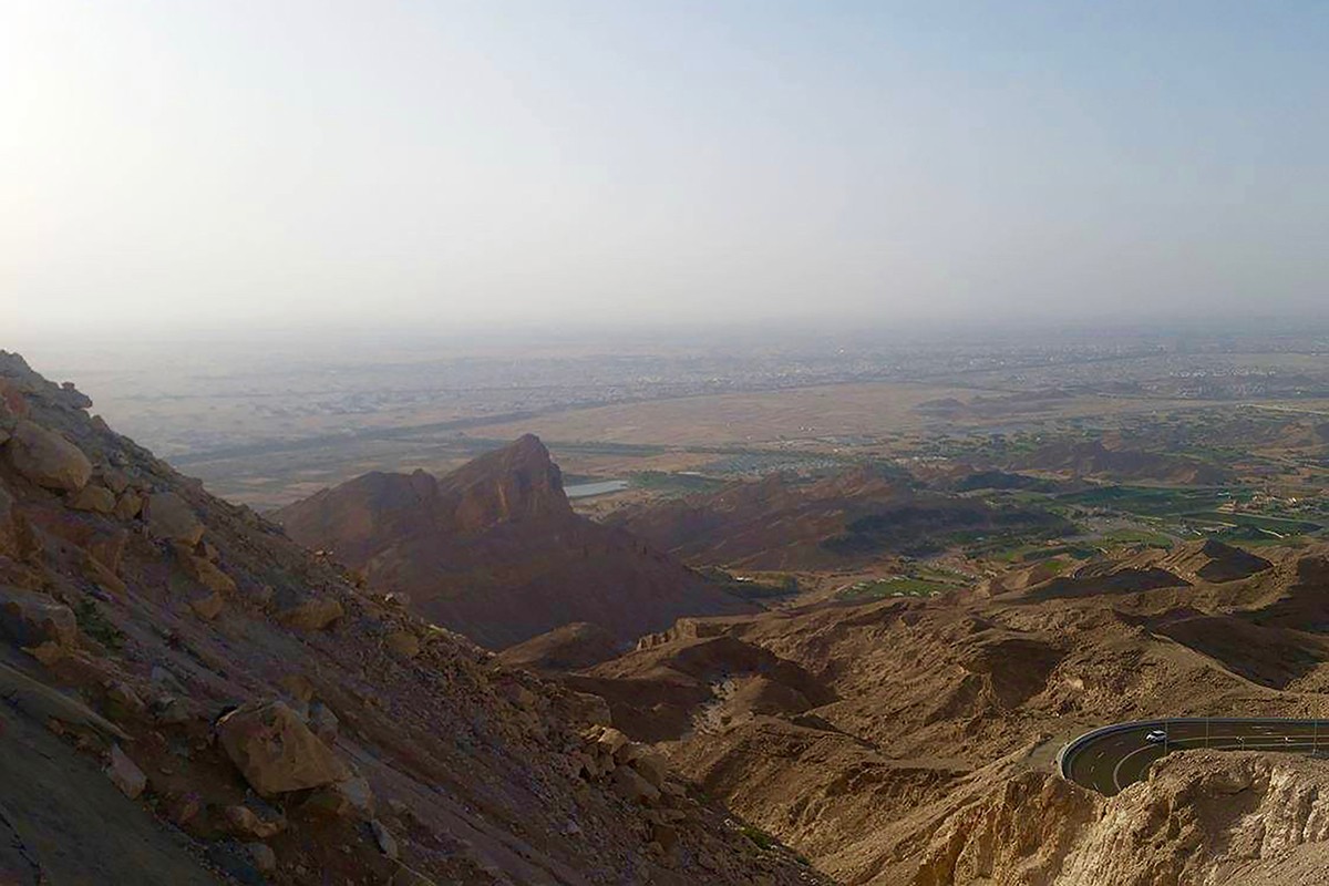 Atop Jebel Hafeet mountain.