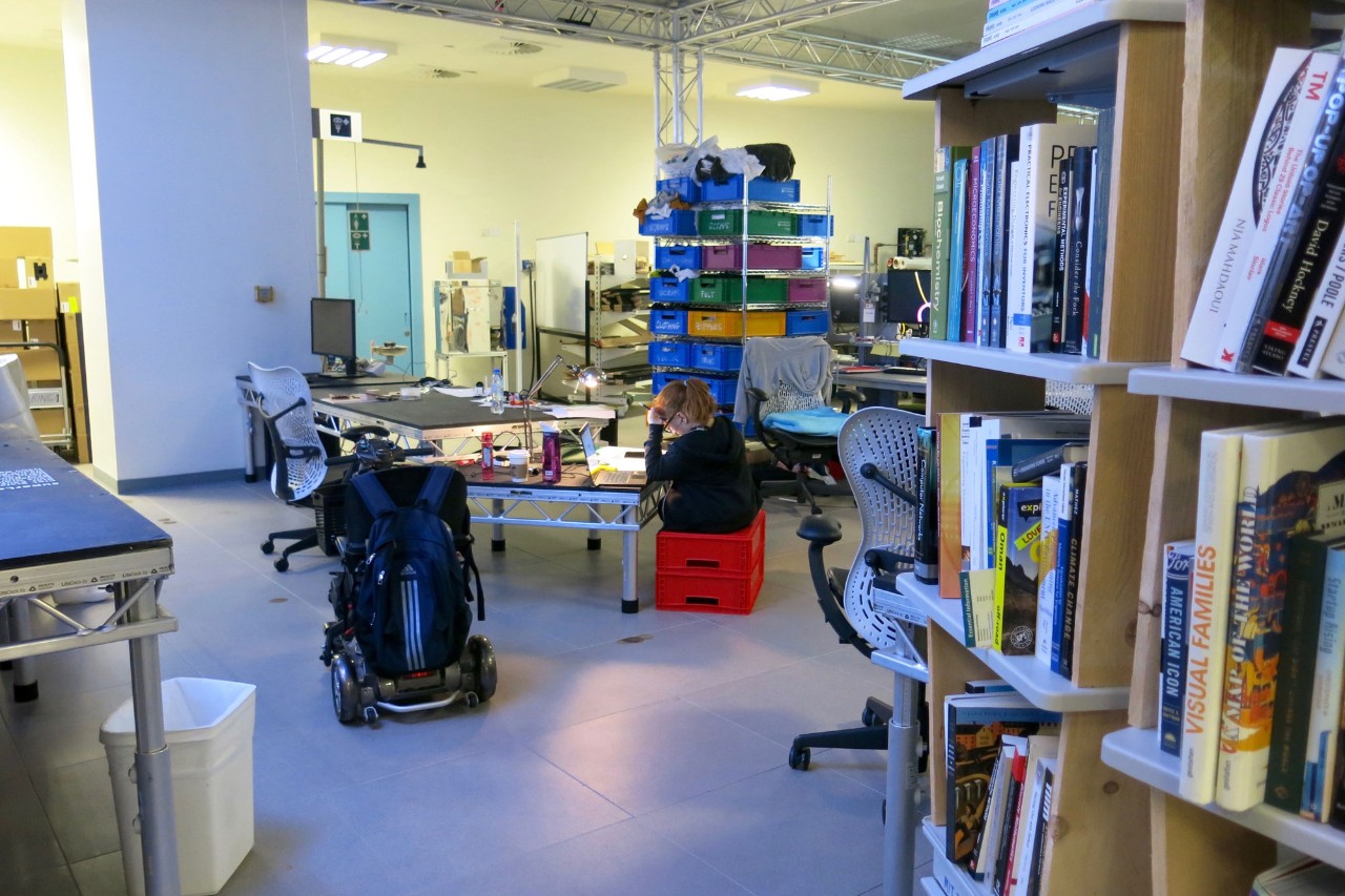 The Engineering Design Lab, also known as the Superlab, is a great place to study.