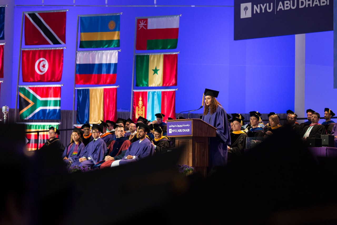 A scene from NYU Abu Dhabi Commencement.