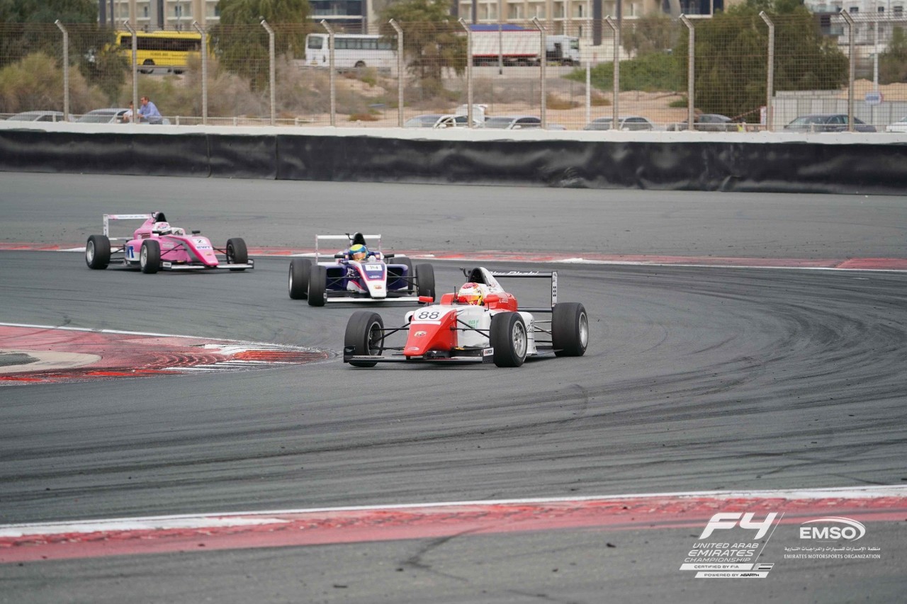 Hamda Khaled Al Qubaisi, Class of 2023 in race car number 88 during a competition. Image courtesy of Al Qubaisi.