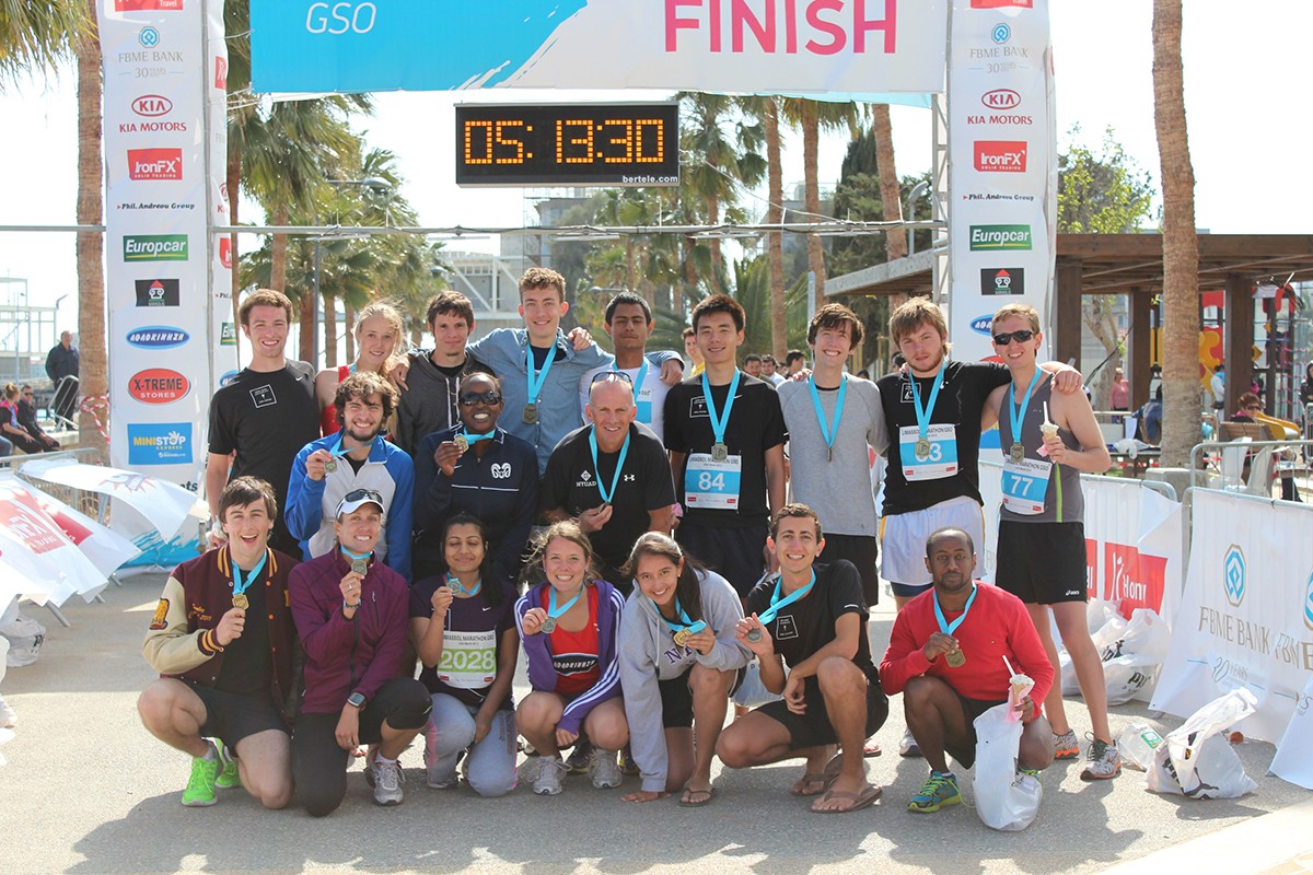 NYUAD Runners Travel to Cyprus for Limassol Marathon