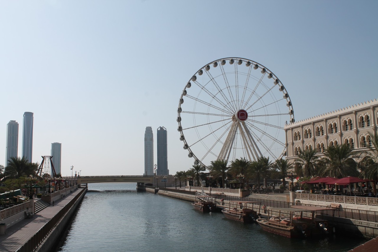 The Eye of The Emirates Wheel in Al Qasba, Sharjah.