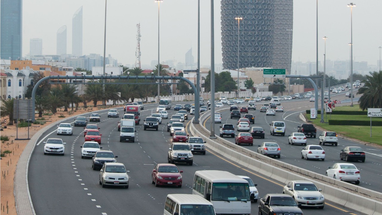 Highway traffic in Abu Dhabi. iStock.com
