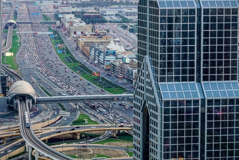 Highway traffic in Dubai. iStock.com