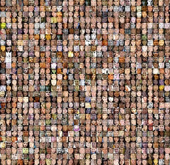 Still image of Face to Facebook, a digital art project by Paolo Cirio and Alessandro Ludovico.