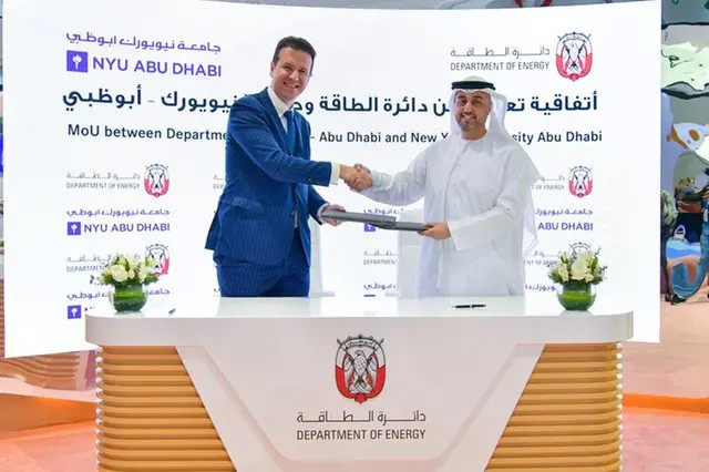 Abu Dhabi Department of Energy signs MoU with NYU Abu Dhabi