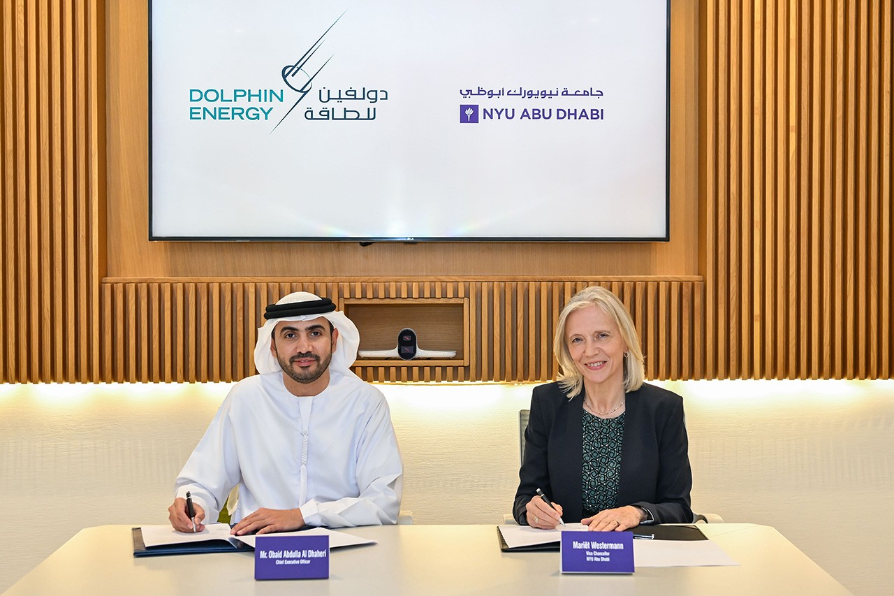 Vice Chancellor Mariët Westermann and Chief Executive Officer Obaid Abdulla Al Dhaheri