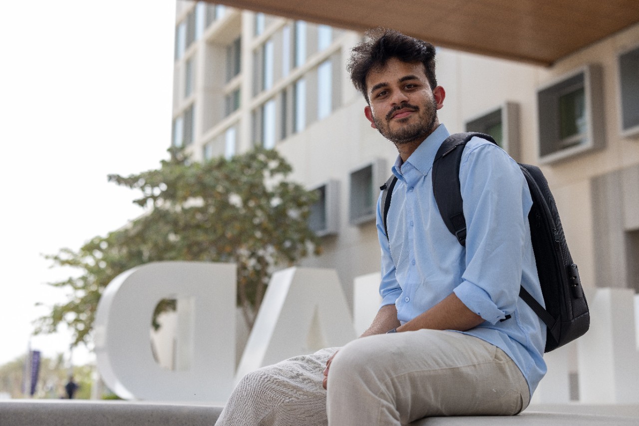 NYU Abu Dhabi Global PhD Fellow in Chemistry, Thowfik Salam.