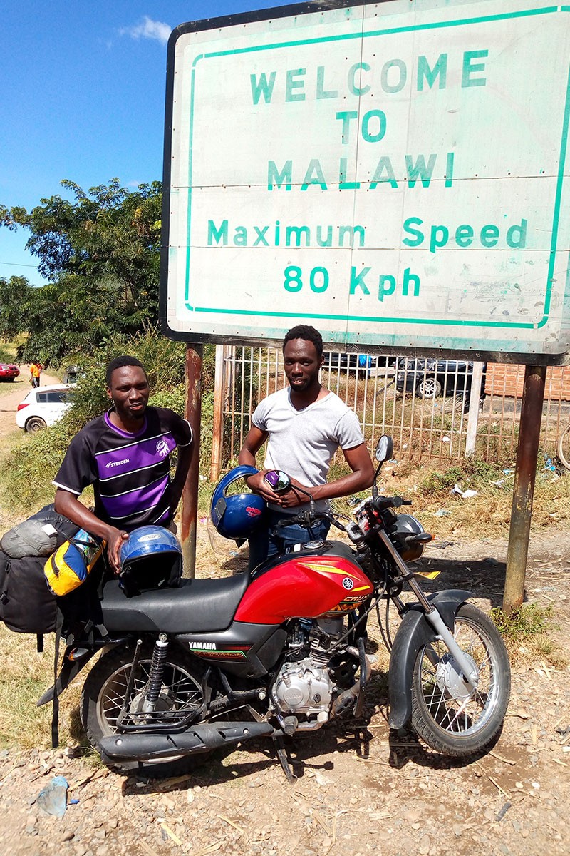 Owor Okoth, left, and Victor Okoth, right, in Malawi. Photo courtesy of Victor Okoth 