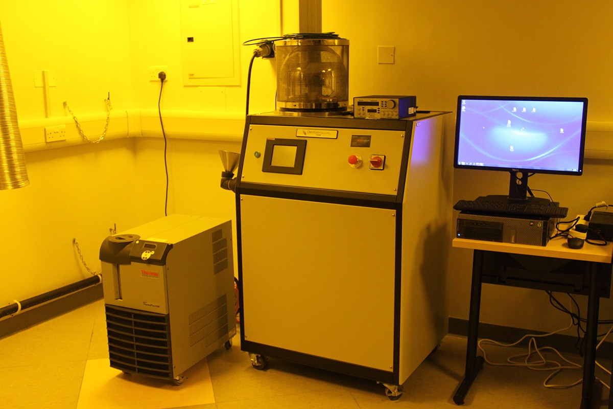 DV-502 thermal evaporator (Denton Vacuum)