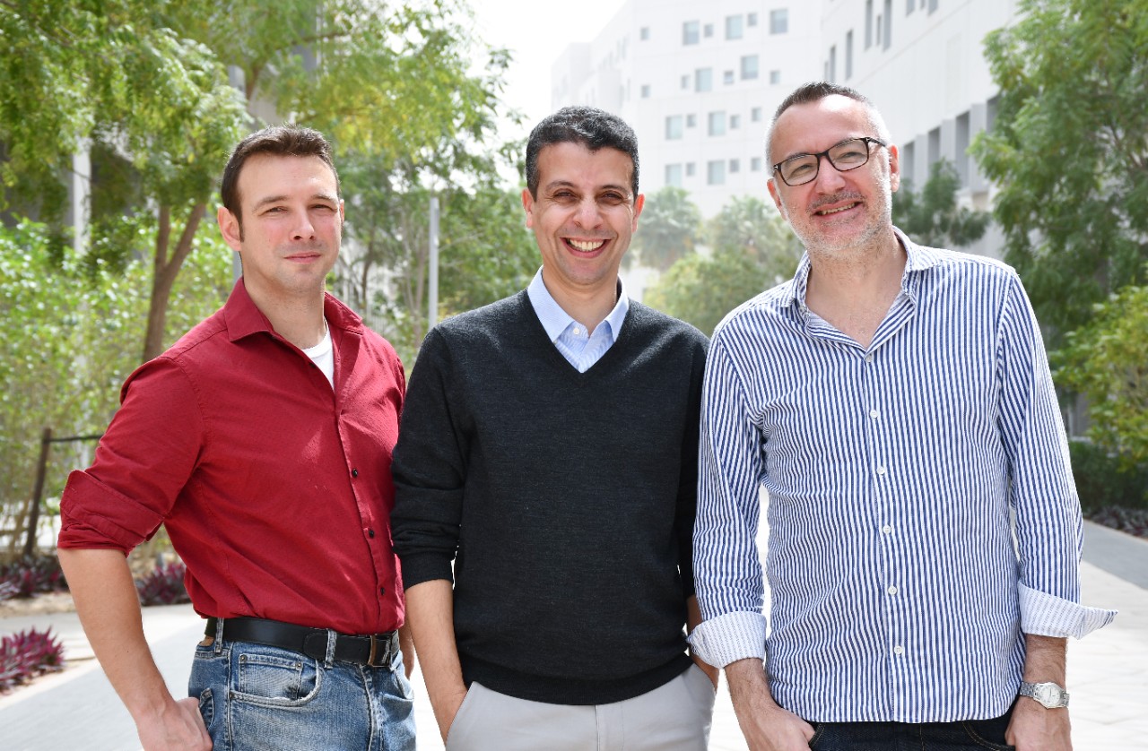 From left, Justin Wilcox, Youssef Idaghdour, and Stéphane Boissinot.
