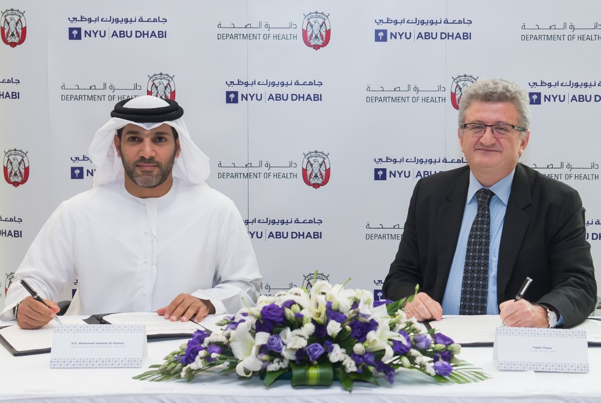 NYUAD Signs Memorandum of Understanding with Department of Health – Abu Dhabi