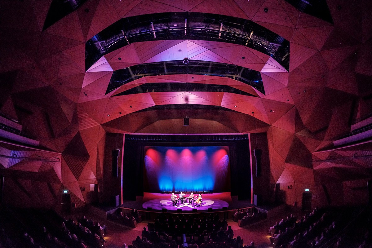 The Red Theater at The Arts Center at NYU Abu Dhabi. Image credit: Waleed Shah.