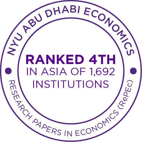 NYUAD Economics is ranked 4th in Asia of 1,692Institutions