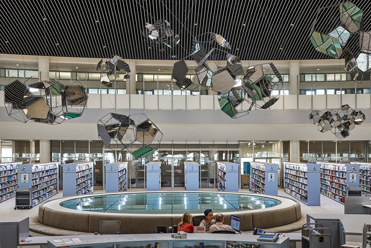 NYUAD library. NYUAD library.